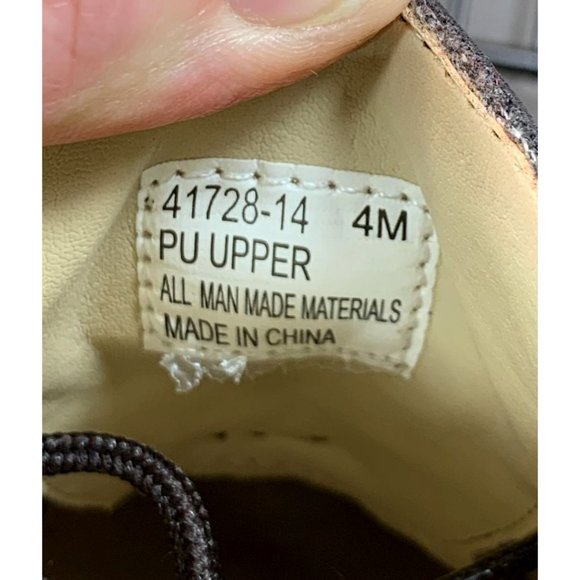 New Stacy Adams Shoes Boys Youth Two Tone Brown Lace Up Oxford Dress Leather Sz - Picture 10 of 10